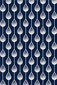 Bullet Journal Notebook Teardrops Pattern 12