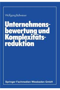 Unternehmensbewertung Und Komplexitätsreduktion