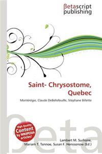Saint- Chrysostome, Quebec