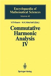 Commutative Harmonic Analysis IV