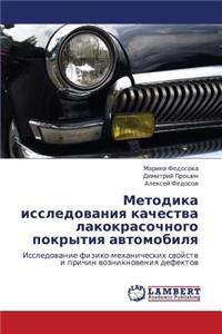 Metodika Issledovaniya Kachestva Lakokrasochnogo Pokrytiya Avtomobilya