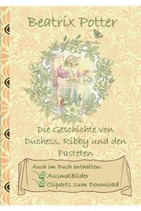 Geschichte von Duchess, Ribby und den Pasteten (inklusive Ausmalbilder und Cliparts zum Download)