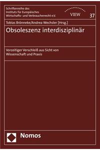 Obsoleszenz Interdisziplinar