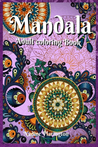 Adult coloring book mandala