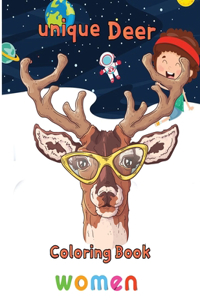 Unique Deer Coloring book women