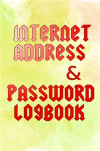 Internet Password Logbook