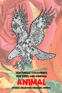 Zentangle Colouring for Pens and Pencils - Animal - Stress Relieving Designs Animal