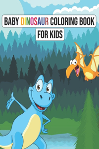 Baby dinosaur coloring book for kids