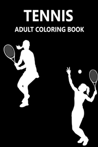 Tennis Adult Coloring Book