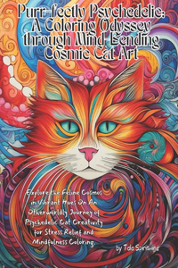 Purr-fectly Psychedelic: A Coloring Odyssey through Mind-Bending Cosmic Cat Art: Explore the Feline Cosmos in Vibrant Hues On An Otherworldly Journey of Psychedelic Cat Crea