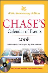 Chase's Calendar of Events 2008 w/CD-Rom