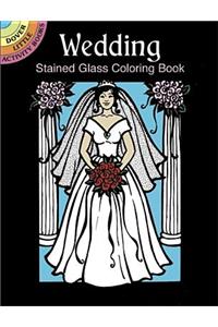 Wedding Stained Glass Coloring Book