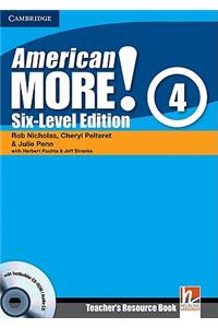 American More! Six-Level Edition Level 4 Teacher's Resource Book with Testbuilder CD-Rom/Audio CD