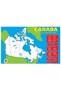 Canada Write-On/Wipe-Off Desk Mat