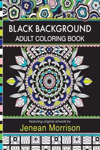 Black Background Adult Coloring Book