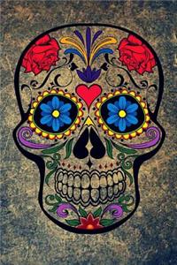 Sugar Skull Journal: 160 Page Lined Journal/Notebook