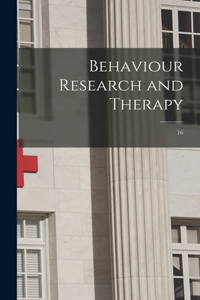 Behaviour Research and Therapy; 16