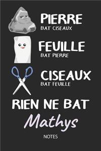 Rien ne bat Mathys - Notes