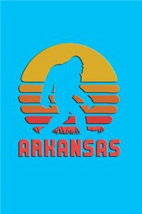 Arkansas: Bigfoot themed journal with names of States in America.