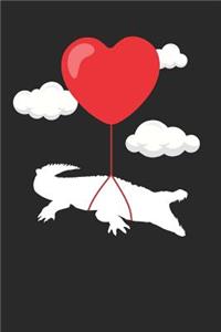 Valentine's Day Notebook - Valentine's Day Gift for Animal Lover - Valentine's Day Crocodile Journal - Crocodile Diary