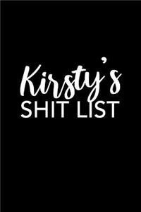 Kirsty's Shit List