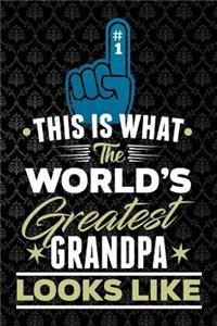 this is what the worlds greatest grandpa looks like: Lined Notebook / Diary / Journal To Write In 6x9 for papa, grandpa, uncle, law stepdad in fathers day fathers day gift