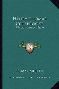 Henry Thomas Colebrooke