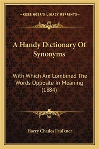 A Handy Dictionary of Synonyms