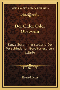 Cider Oder Obstwein