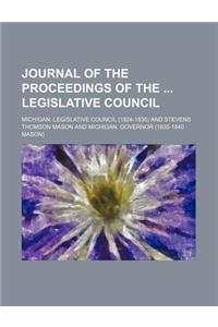 Journal of the Proceedings of the Legislative Council
