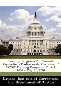 Training Programs for Juvenile Corrections Professionals