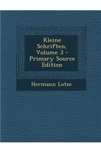 Kleine Schriften, Volume 3