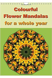 Colourful Flower Mandalas for a Whole Year 2017