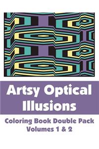 Artsy Optical Illusions Coloring Book Double Pack (Volumes 1 & 2)
