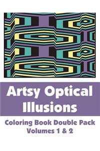 Artsy Optical Illusions Coloring Book Double Pack (Volumes 1 & 2)