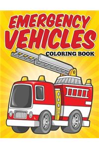 Emergency Vehicles Coloring Book