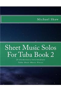 Sheet Music Solos For Tuba Book 2