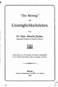 Beitrag Zur Unmöglichkeitslehre