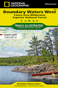 Boundary Waters West Map [Canoe Area Wilderness, Superior National Forest]