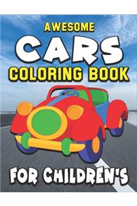 Awesome Cars Coloring Book for Children's