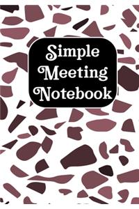 Simple Meeting Notebook