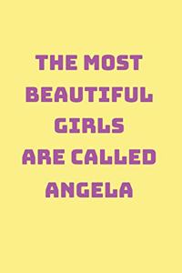 Angela Girl Woman Notebook