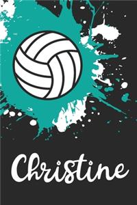 Christine Volleyball Notebook