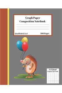 Graph Composition Notebook 5 Squares per inch 5x5 Quad Ruled 5 to 1 100 Sheets
