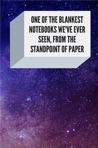 One Of The Blankest Notebooks We've Ever Seen, From The Standpoint Of Paper