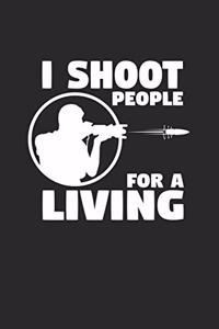 I shoot people for a living: 6x9 Photography - dotgrid - dot grid paper - notebook - notes