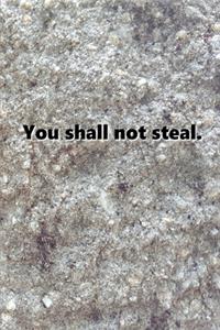 2020 Weekly Planner Religious Theme 7th Commandment Modern Stone