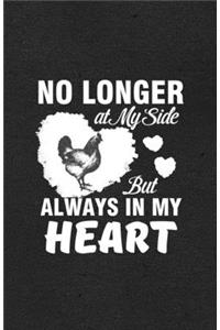 No Longer at My Side but Always in My Heart A5 Lined Notebook