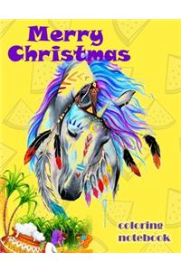Merry Christmas coloring notebook