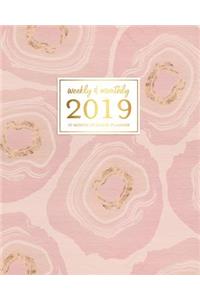 Weekly & Monthly 2019 12-Month Splendid Planner